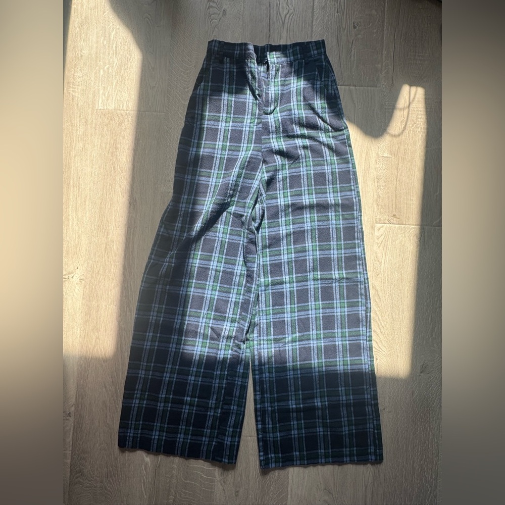 Urban Outfitters Plaid Trousers - Blue and Green